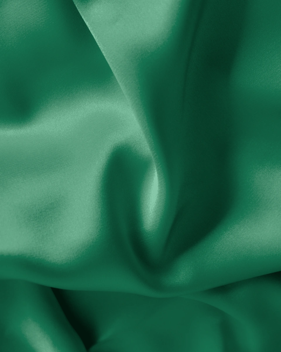 Silk Satin Study / Emerald Green: Digital texture close-up